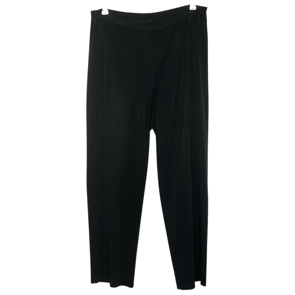 MING WANG‎ Pull Over Pant in Black. Size Petite Large - Picture 2 of 6